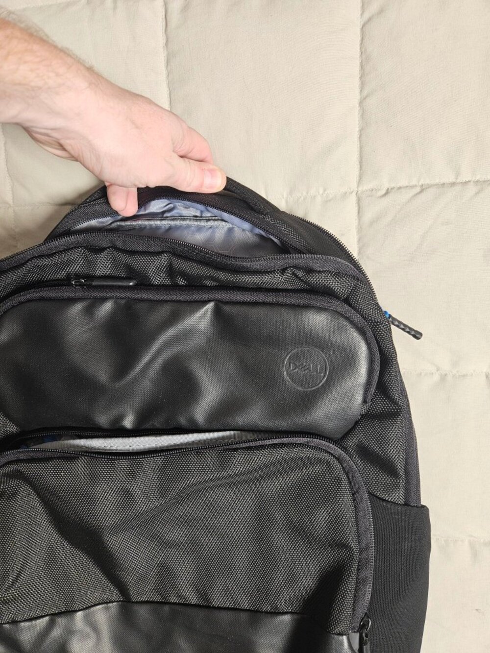 Dell Laptop Backpack Black Padded 15 Inch